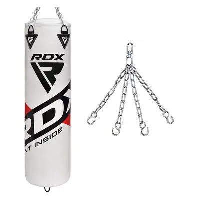 RDX F10 4ft/5ft Training Punch Bag Filled White / Filled / ft