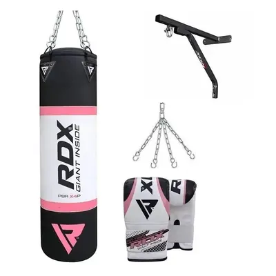 RDX X4 4ft 4-in-1 Punch Bag with gloves & wall Bracket Unfilled Set Filled