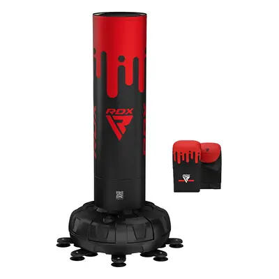 RDX F9 6ft Adults Free Standing Punch Bag With Bag Mitts For Training & Workout Set Grey / 6ft