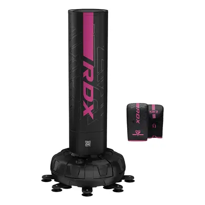 RDX F6 KARA PINK & BLACK 6FT FREE STANDING PUNCH BAG WITH MITTS Pink