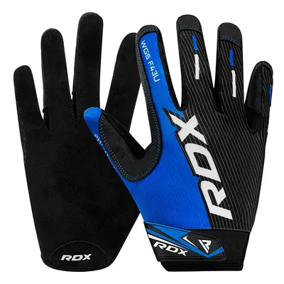 RDX F43 Full Finger Heavy Weightlifting Gym Gloves / Blue