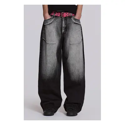 Black White Wash XL Colossus Jeans