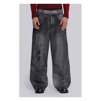 Black Decal Colossus Jeans