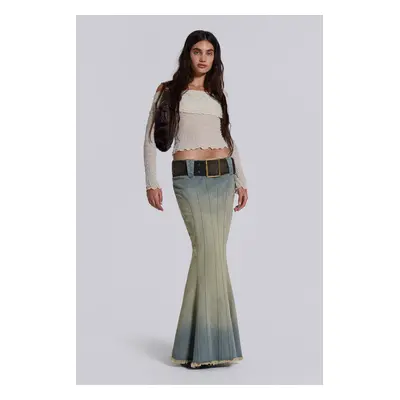 Chelsea Denim Maxi Skirt