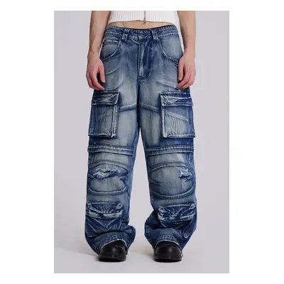 Light Wash Apex Denim Cargos