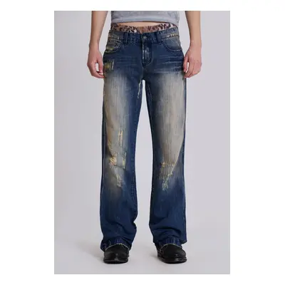 Metal Bootcut Jeans