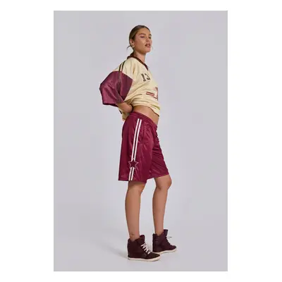 Burgundy Alyx Longline Football Shorts