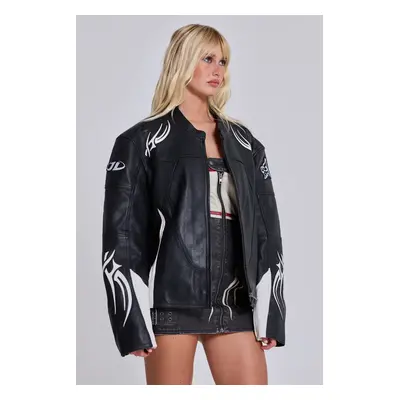 Crash Leather Biker Jacket