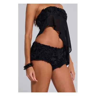 Black Roses Mini Bloomer Shorts