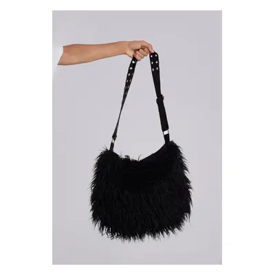 Blackout Faux Fur Sling Bag