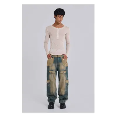 '07 Contrast Cargo Jeans