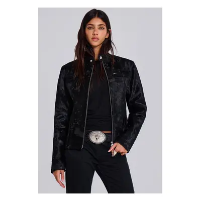 Black Real Leather Piston Jacket