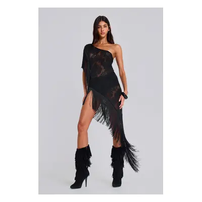 Vivienne Lace Fringe Dress