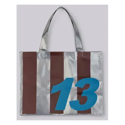 No.13 Stripe Silver Bag