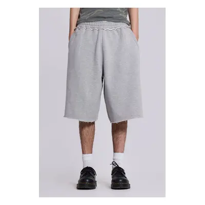 Grey Marl Monster Jogger Baggy Shorts