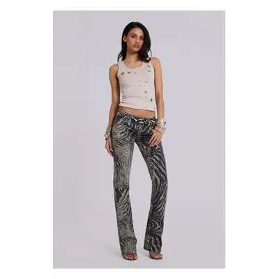 Leona Bootcut Cooper Jeans in Zebra