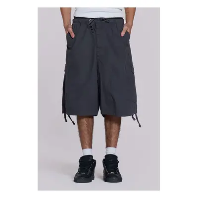 Vintage Grey Parachute Cargo Shorts