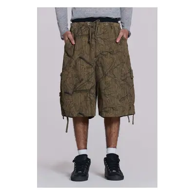 Forest Camo Parachute Shorts