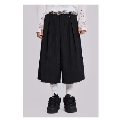 Black Pinstripe XL Goliath Baggy Shorts