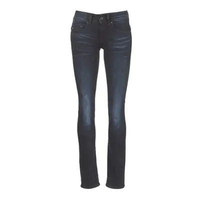 G-Star Raw MIDGE SADDLE MID STRAIGHT women's Jeans in Blue