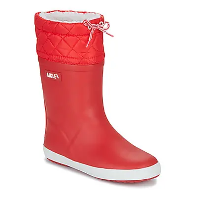 Aigle GIBOULEE 2 girls's Children's Wellington Boots in Red