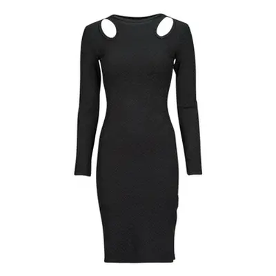 Guess LS CN CLIO BODYCON DRESS women's Long Dress in Black