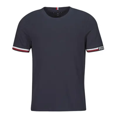 Tommy Hilfiger MONOTYPE BOLD GS TIPPING TEE men's T shirt in Marine