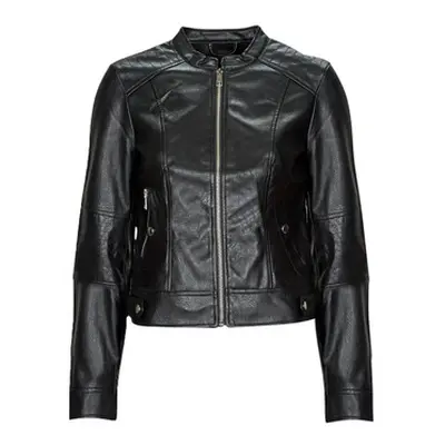 Vero Moda VMLOVE LAVINE SHORT COATED JACKET women's Leather jacket in Black