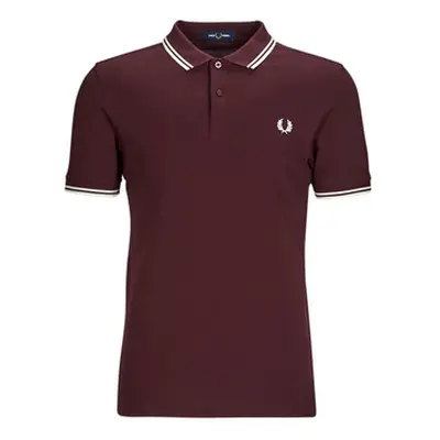 Fred Perry TWIN TIPPED FRED PERRY SHIRT men's Polo shirt in Red