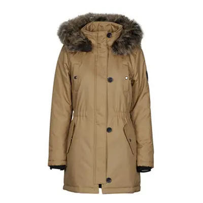 Only ONLIRIS FUR WINTER PARKA CC OTW women's Parka in Brown