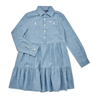 Polo Ralph Lauren SHIRTDRESS-DRESSES-DAY DRESS girls's Children's dress in Blue