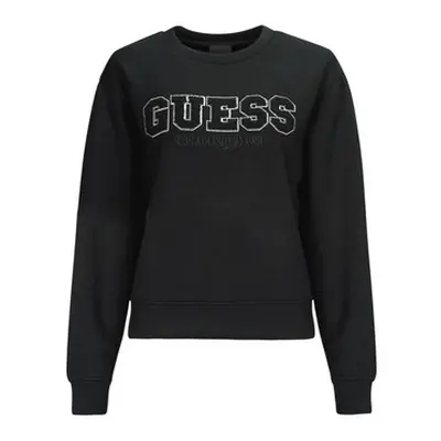 Guess CN EMBELLISHED LOGO women's Sweatshirt in Black