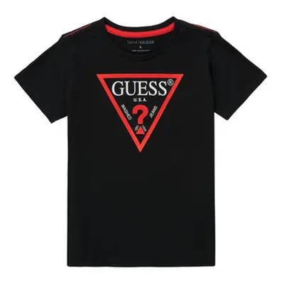 Guess THOLMA boys's Children's T shirt in Black