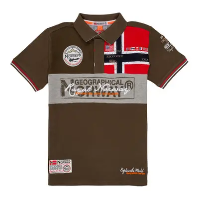 Geographical Norway KIDNEY boys's Children's polo shirt in Kaki