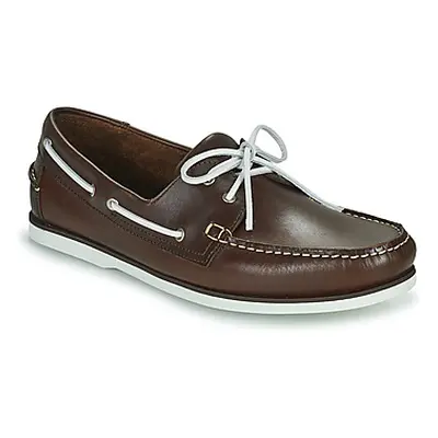 Pellet Vendée men's Boat Shoes in Brown