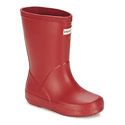 Hunter KIDS FIRST CLASSIC boys's Children's Wellington Boots in Red