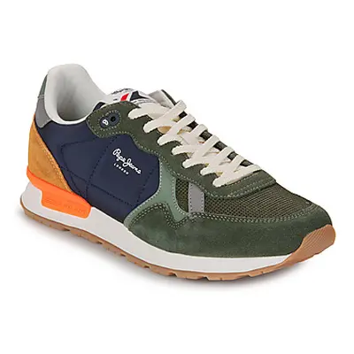 Pepe jeans BRIT MIX M men's Shoes (Trainers) in Kaki