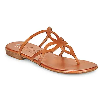 Ulanka ESTRELLA women's Flip flops / Sandals (Shoes) in Brown