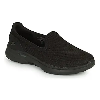 Skechers GO WALK 6 women's Slip-ons (Shoes) in Black