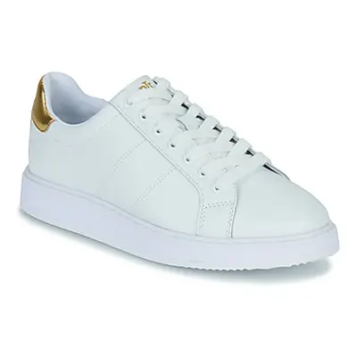 Lauren Ralph Lauren ANGELINE 4-SNEAKERS-LOW TOP LACE women's Shoes (Trainers) in White