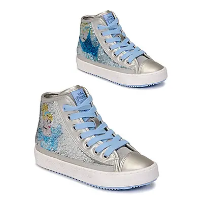 Geox KALISPERA girls's Children's Shoes (High-top Trainers) in Silver