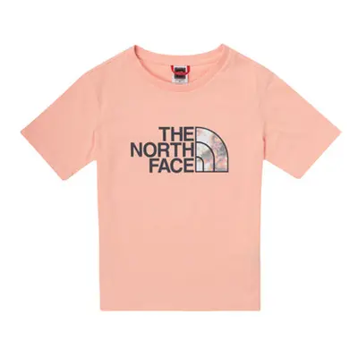 The North Face EASY RELAXED TEE girls's Children's T shirt in Pink