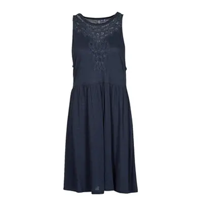 Superdry VINTAGE LACE RACER DRESS women's Long Dress in Marine