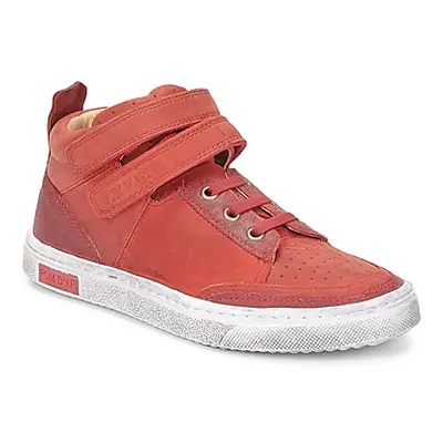 Pom d'Api BACK BASKET girls's Children's Shoes (High-top Trainers) in Red