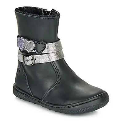 Citrouille et Compagnie LOMINE girls's Children's Mid Boots in Black