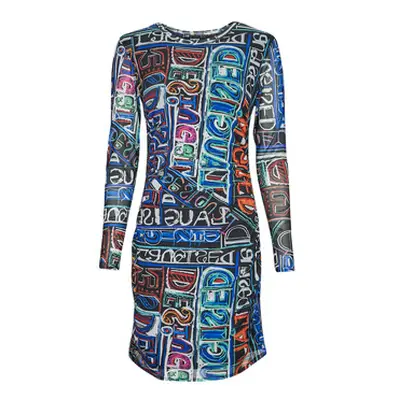 Desigual VEST_LETTERING women's Dress in Multicolour