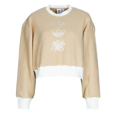 Adidas GRAPHIC SWEATER women's Sweatshirt in Beige