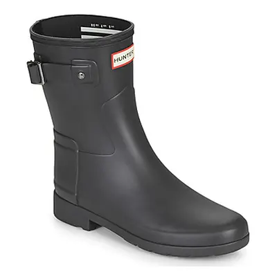 Hunter ORIGINAL REFINED SHORT women's Wellington Boots in Black