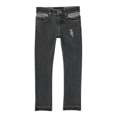 Ikks POCHETOS boys's Children's Skinny Jeans in Black