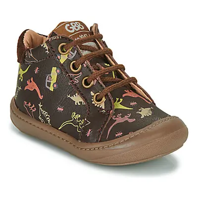 GBB LANINOU boys's Children's Shoes (High-top Trainers) in Brown